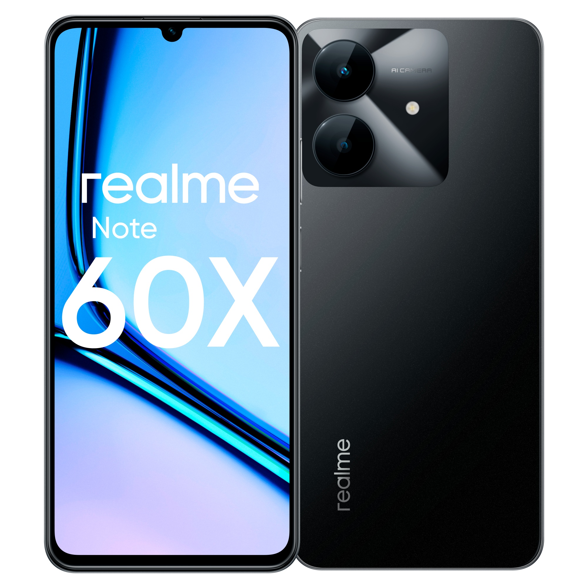 

Смартфон Realme Note 60x 3/64GB черный, Note 60x