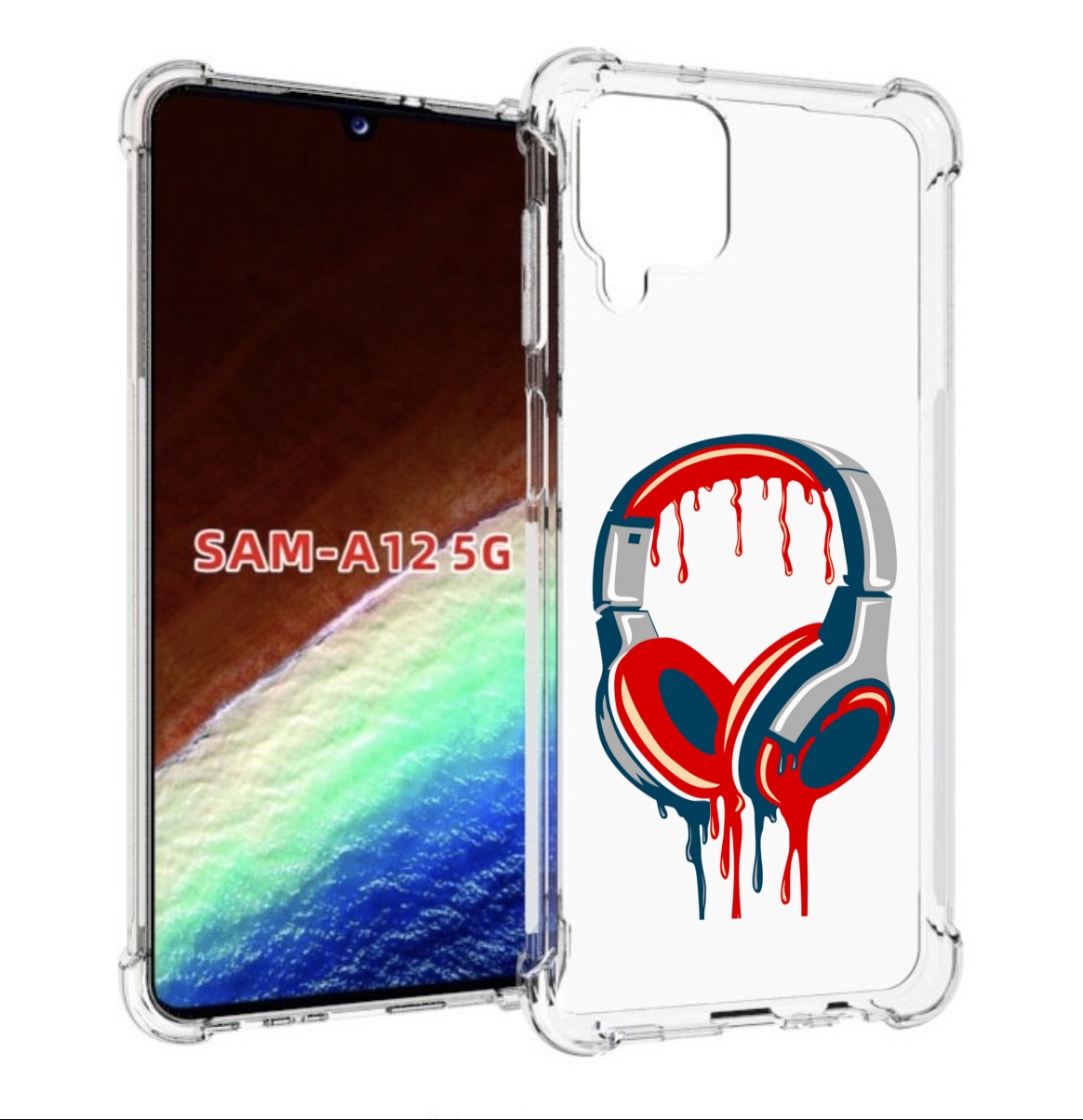 

Чехол MyPads не делай громко для Samsung Galaxy A12 (SM-A125F) 2020/21/A12 Nacho SM-A127F, Прозрачный, Tocco