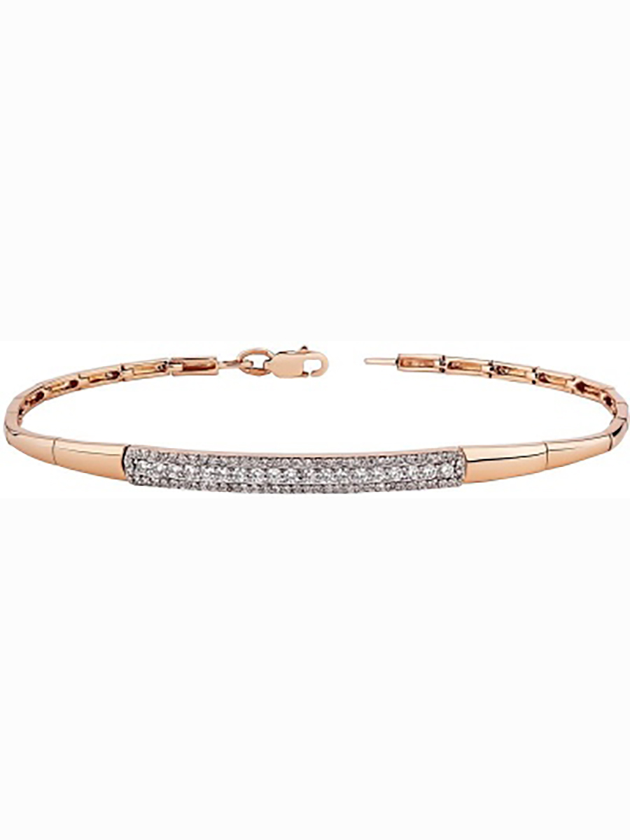 

Браслет из красного золота с 87 бриллиантами 18,5 см Master Brilliant 10-347, 10-347