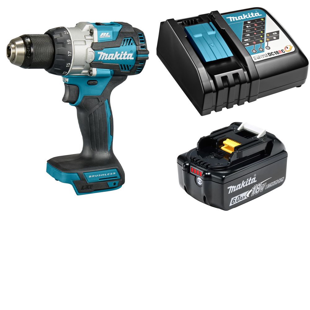 

Дрель-шуруповерт ударная аккумуляторная Makita DHP489RG, акк 6Ач, з/у