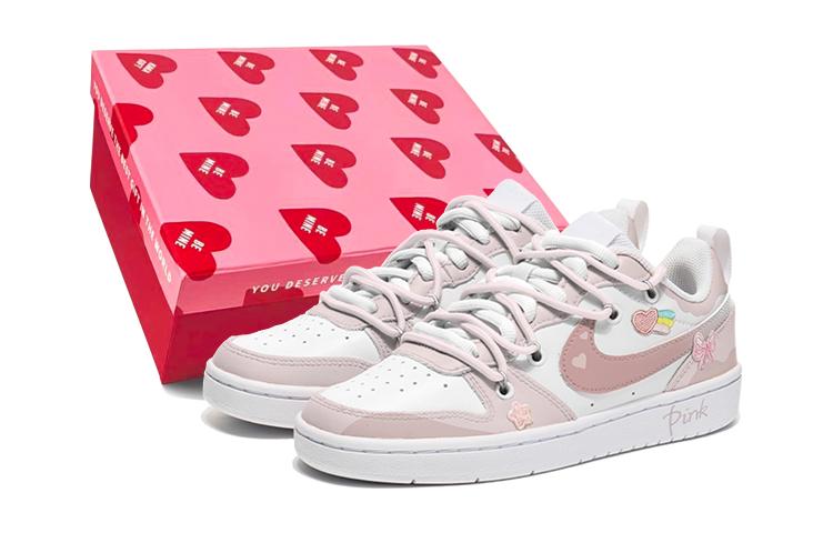 

Кеды унисекс Nike Court Borough GS белые 40 EU, Белый, Court Borough GS