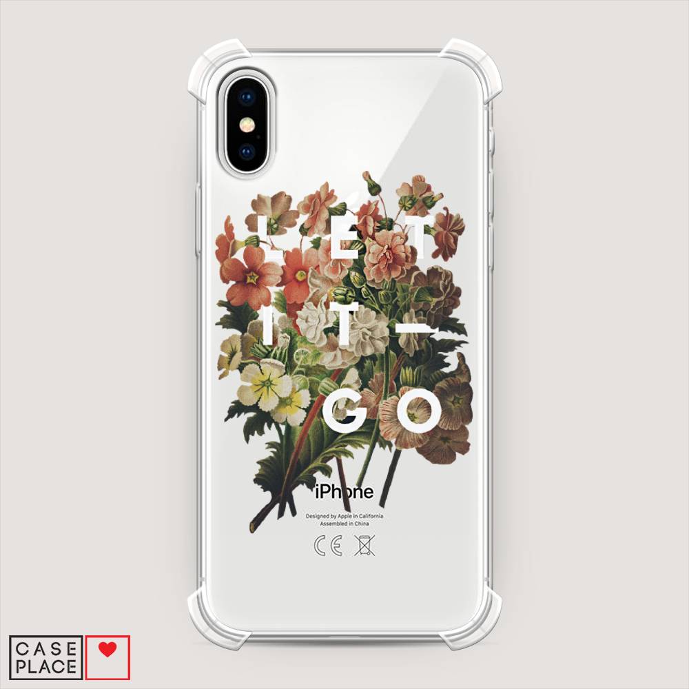 

Чехол Awog на Apple iPhone X (10) / Айфон X (10) "Let it Go", Разноцветный, 11051-1