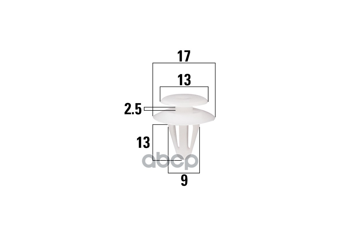 

Клипса Автомобильная Opel (В Упак. 50 Шт.) Kraft арт. KT106309