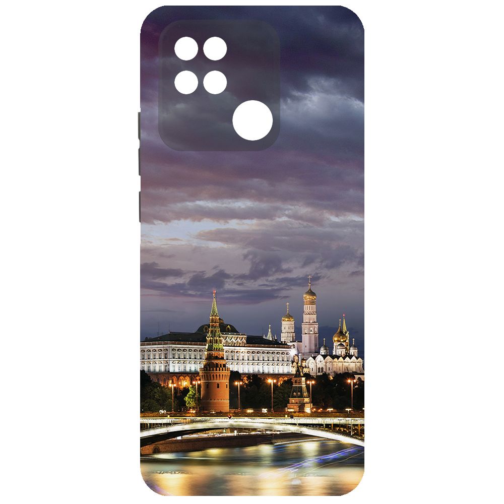 

Чехол-накладка Krutoff Soft Case Россия, Московский Кремль для Xiaomi Redmi 10A черный