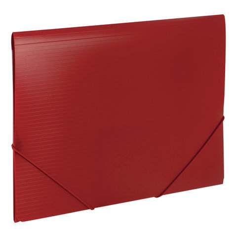 

Папка на резинках Brauberg 221798, 10 штук, Красный