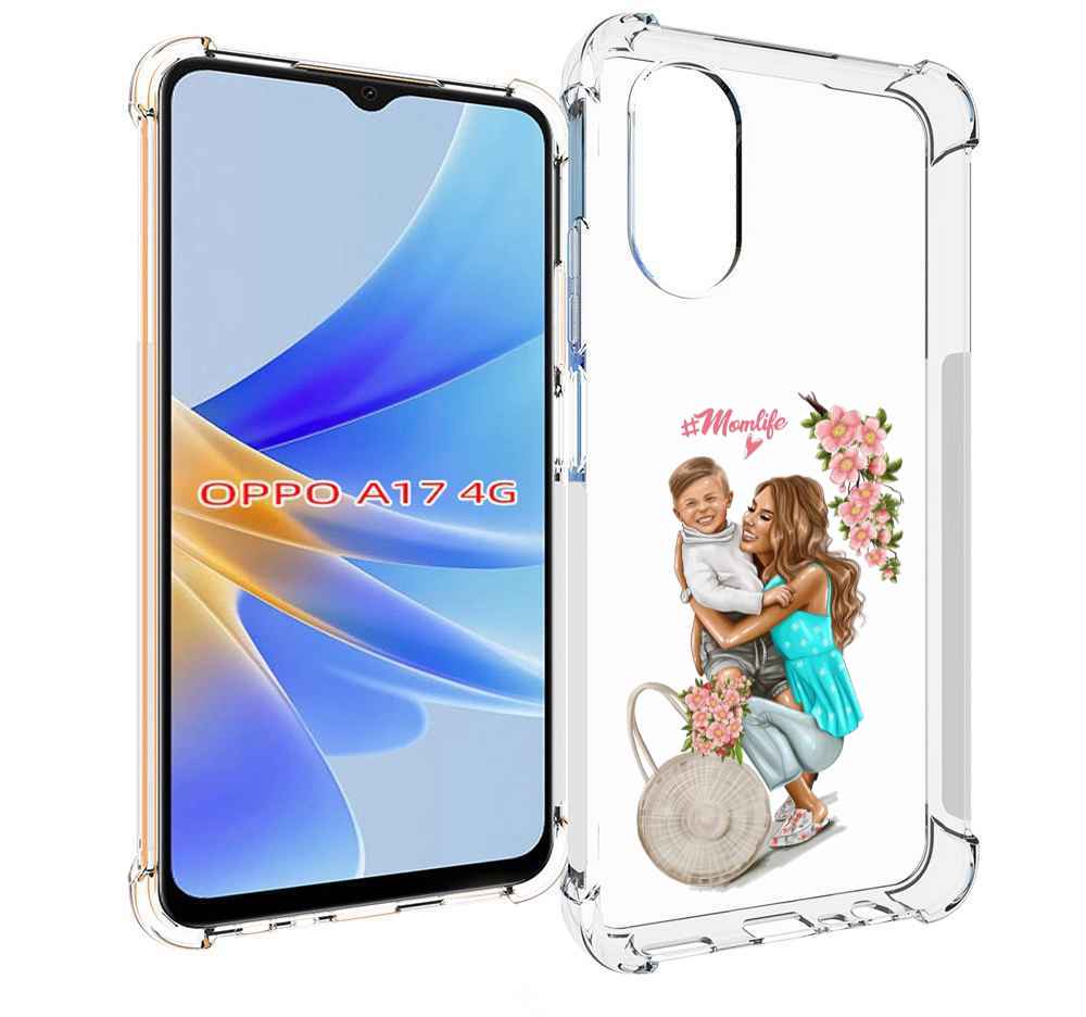 

Чехол MyPads Momlife для OPPO A17, Прозрачный, Tocco