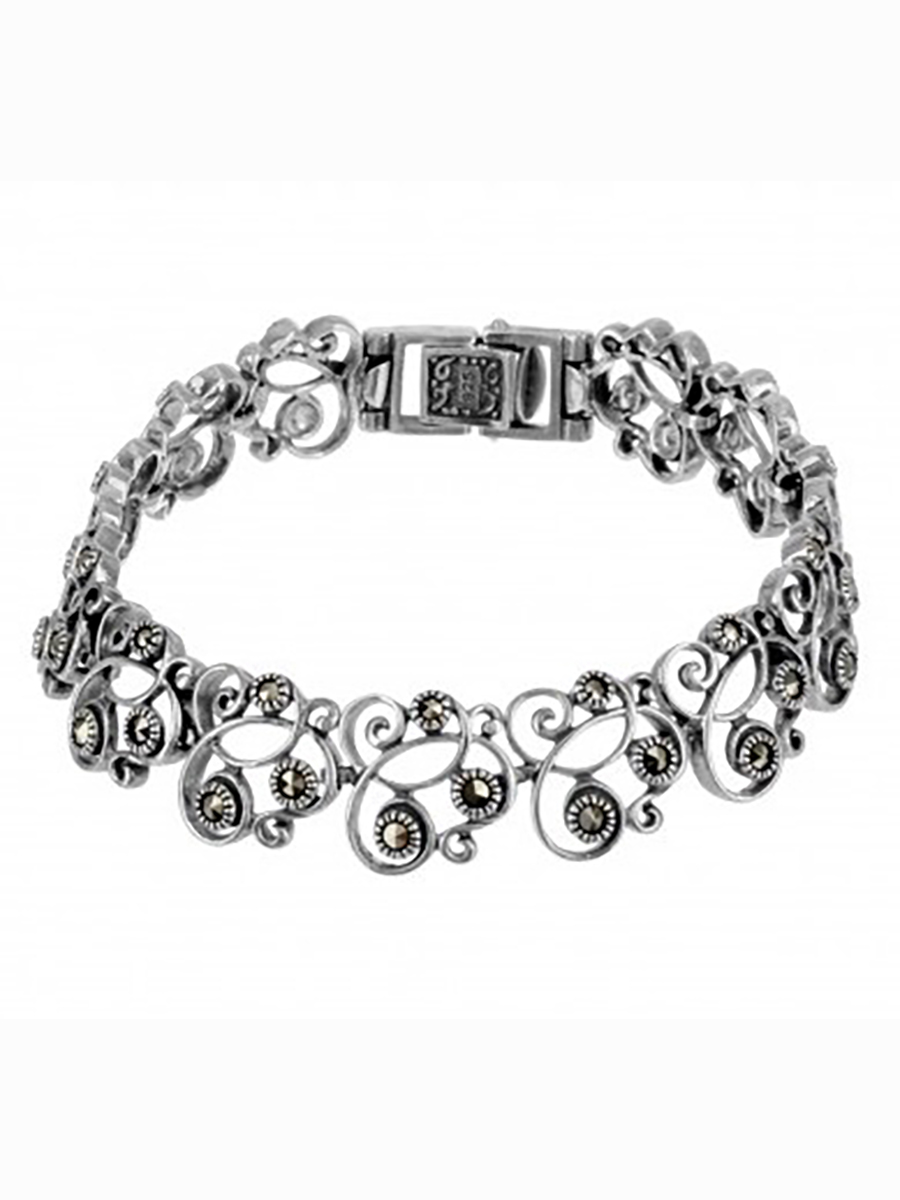 

Браслет с марказитами из серебра 19,5 см Марказит BR595-513, BR595-513