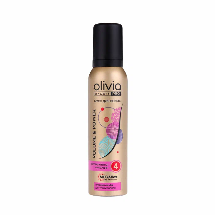 

Мусс Olivia Volume & Power для тонких волос экстрасильная фиксация 150 мл