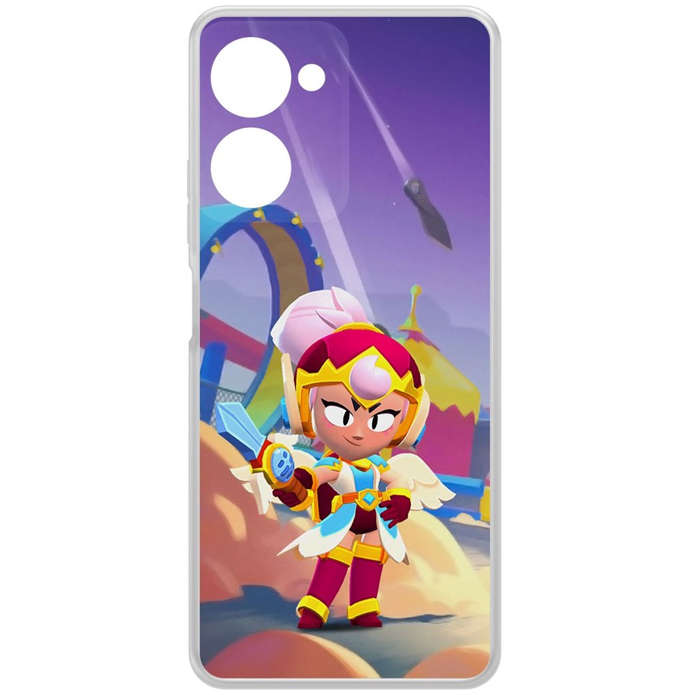 

Чехол-накладка Brawl Stars-Валькирия Джанет для Realme 10 Pro, Прозрачный