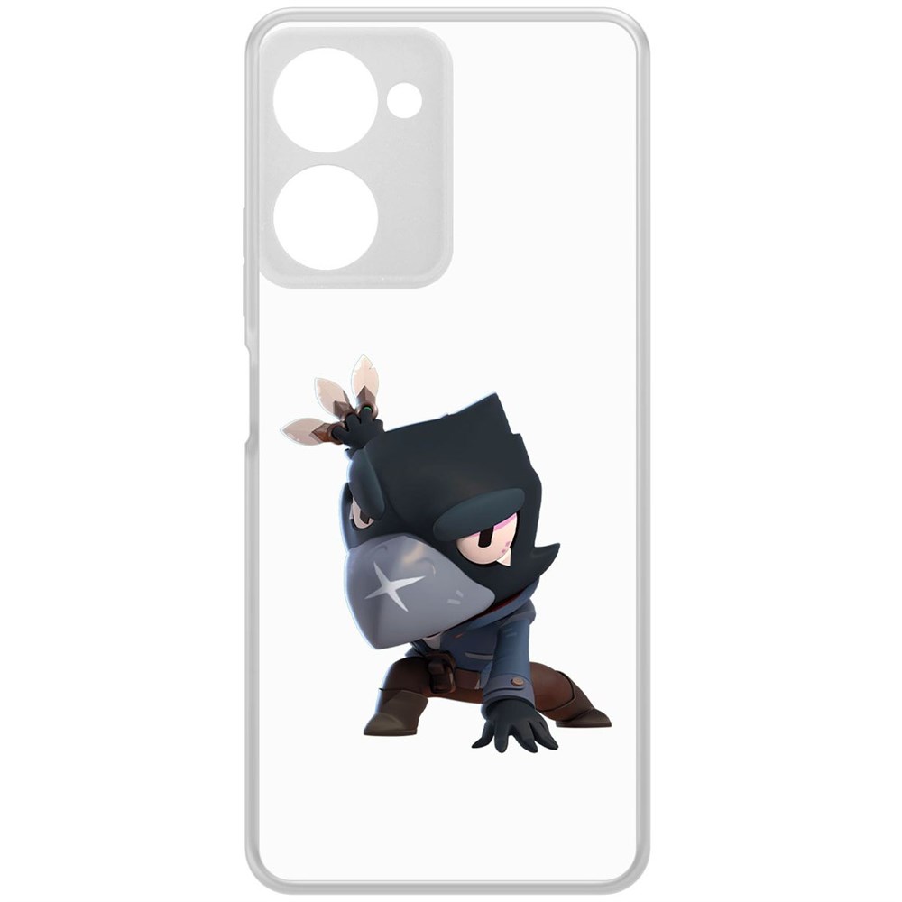 

Чехол-накладка Brawl Stars-Ворон для Realme 10 Pro, Прозрачный