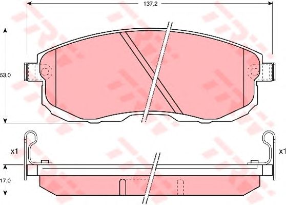 

Тормозные колодки Sanhsin brake для Nissan Teana 2002- sp1183