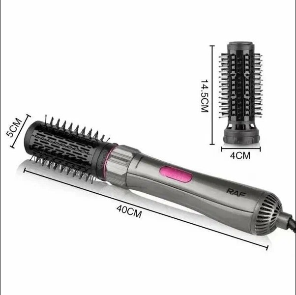 

Фен-щетка Raf R410 1000 Вт розовый, серебристый, R410
