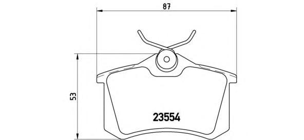 

Тормозные колодки brembo задние p85017