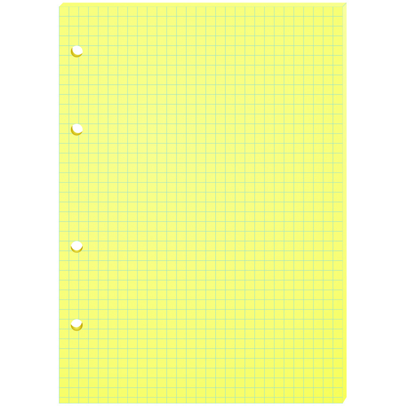 Сменный блок для тетрадей 80л А5 ArtSpace желтый клетка 36шт