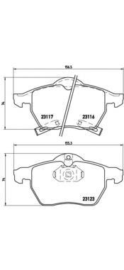

Тормозные колодки brembo передние p59048