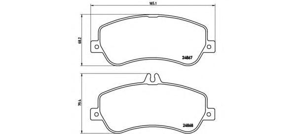 

Колодки пер. MERCEDES S-CLASS W222 09/13=>