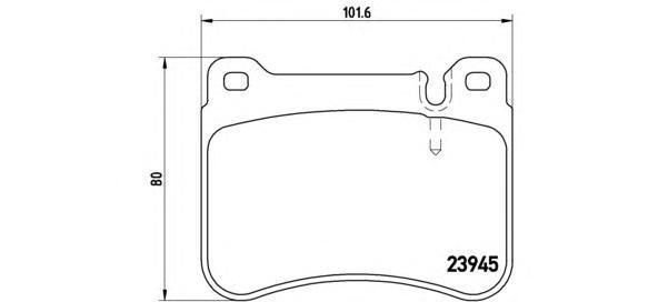 

Тормозные колодки brembo передние p50073