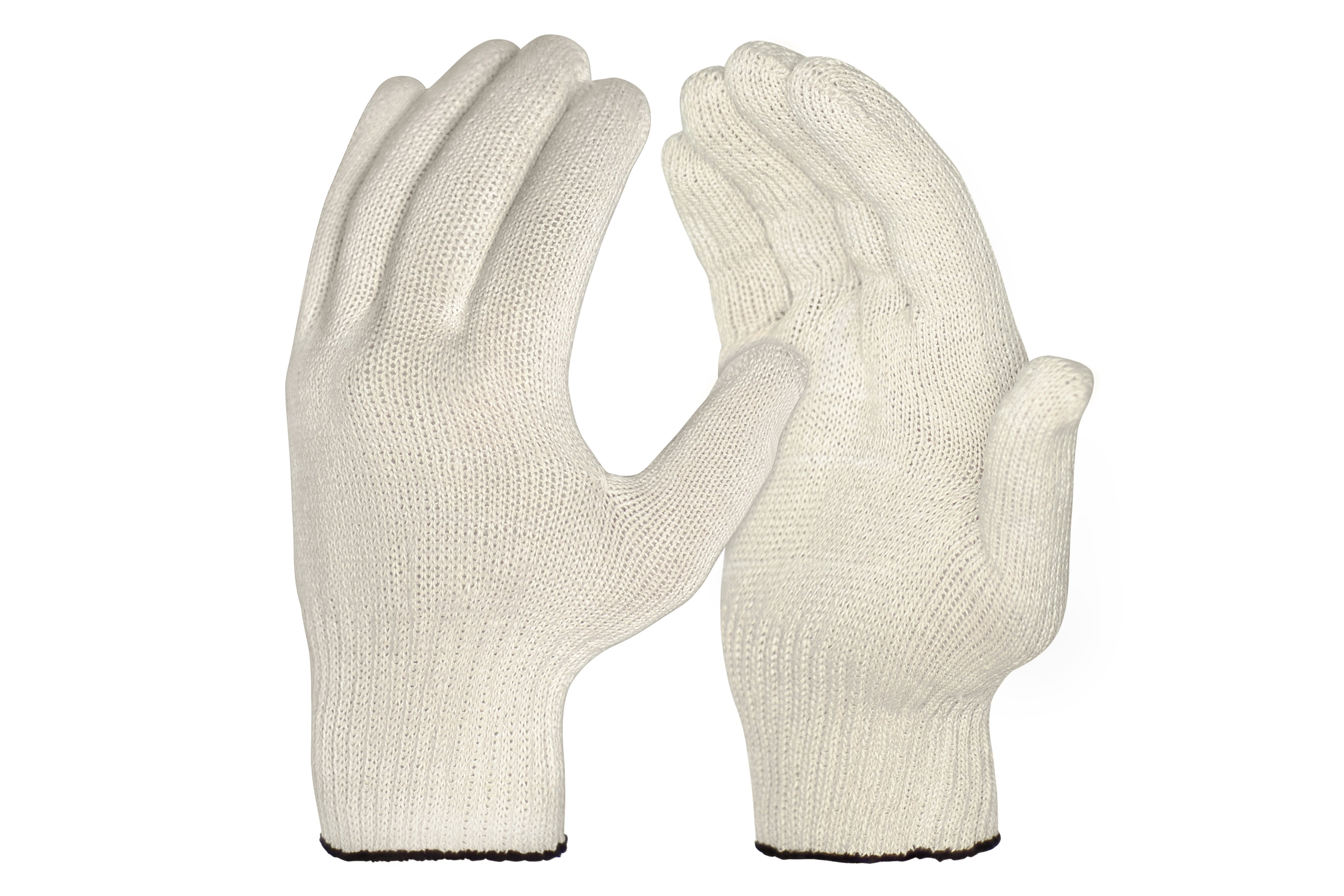 Перчатки ХБ 10 класс (6 нитей) 10 пар белые перчатки 12484 вязаные 4 нити х б с пвх 10 класс вязки