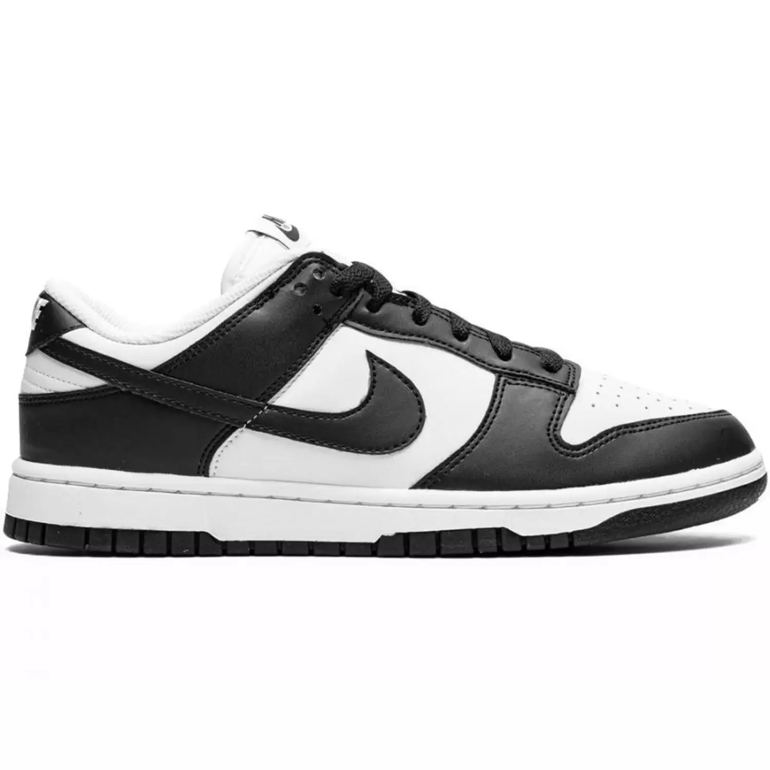 

Кеды мужские Nike Dunk low Black-White белые 46 RU, Dunk low Black-White