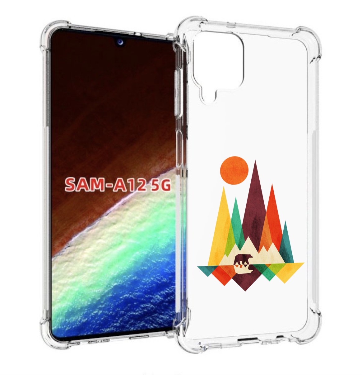 

Чехол MyPads нарисованные горы с медведем для Samsung Galaxy A12 (SM-A125F) 2020/21, Прозрачный, Tocco
