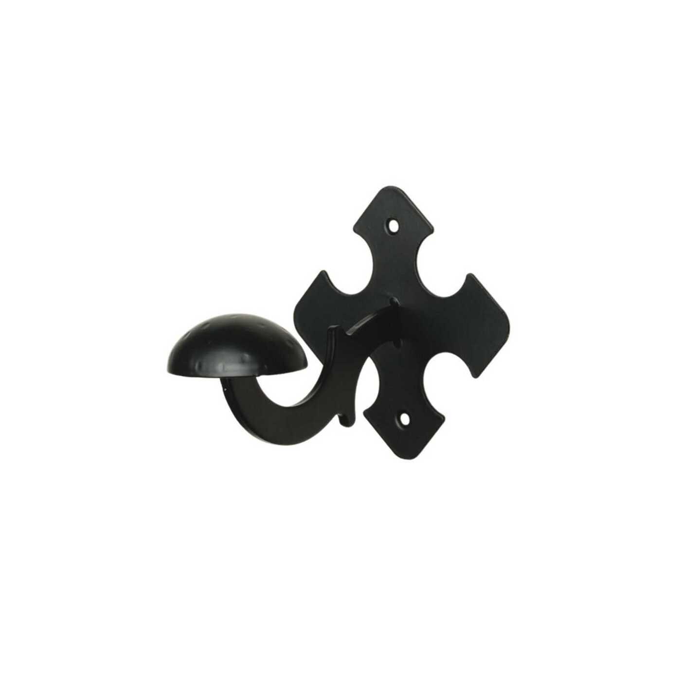 фото Крючок настенный мебельный amig, черный, 100-90x90