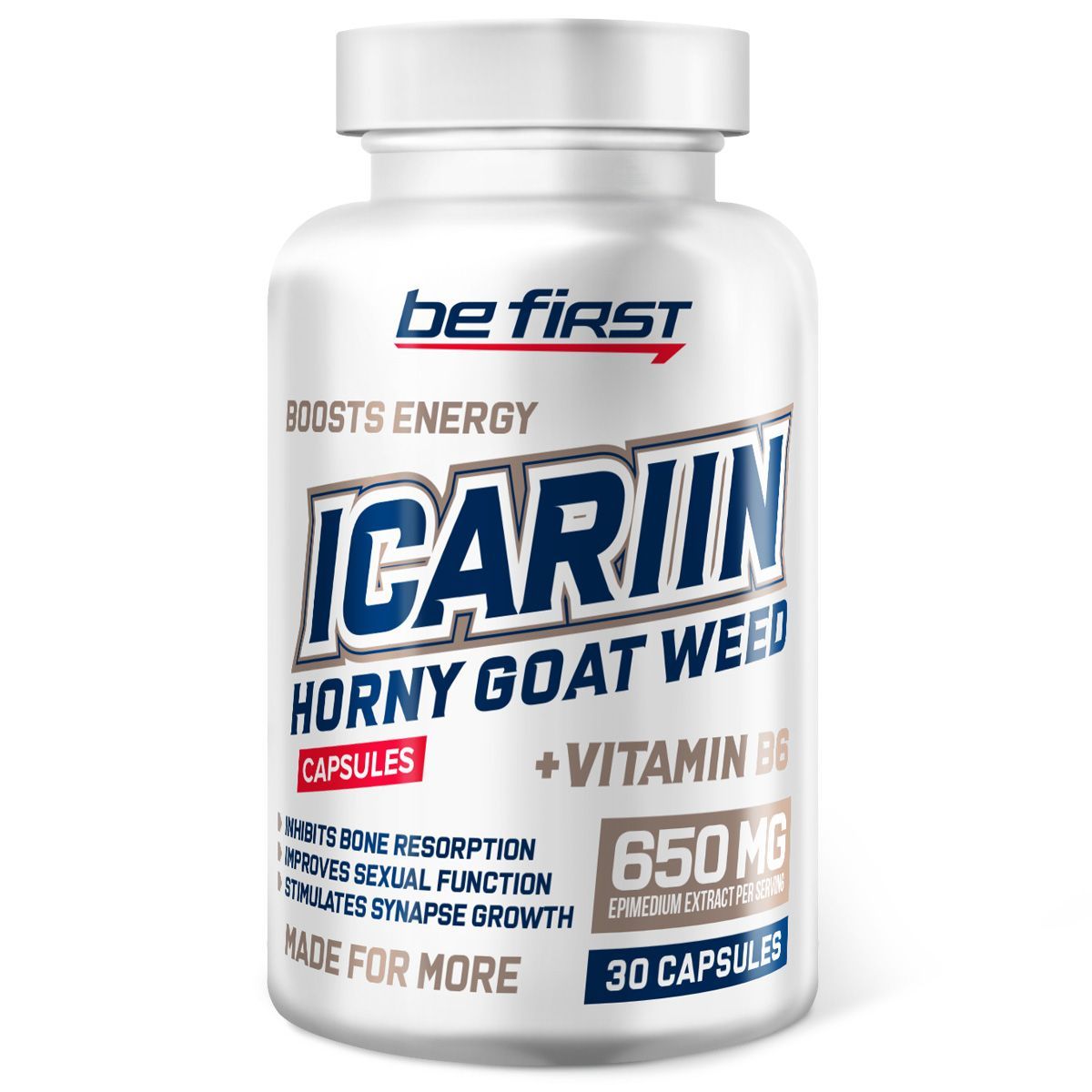 

Be First Icariin (Horny Goat Weed), 30 капсул