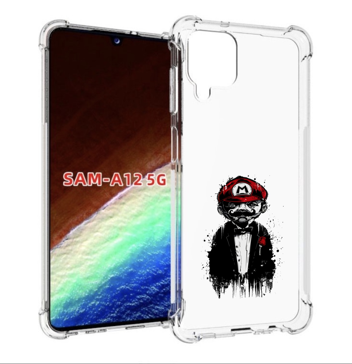 

Чехол MyPads марио для Samsung Galaxy A12 (SM-A125F) 2020/21/A12 Nacho SM-A127F, Прозрачный, Tocco