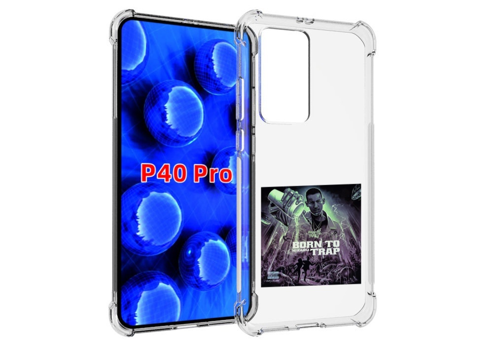 

Чехол MyPads Born to Trap Kizaru для Huawei P40 Pro противоударный, Прозрачный, Tocco
