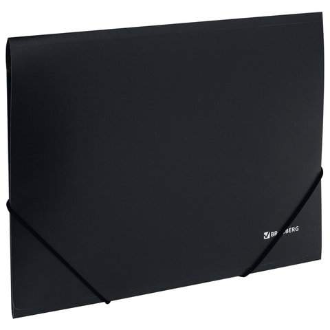 

Папка на резинках Brauberg 221624, 10 штук, Черный