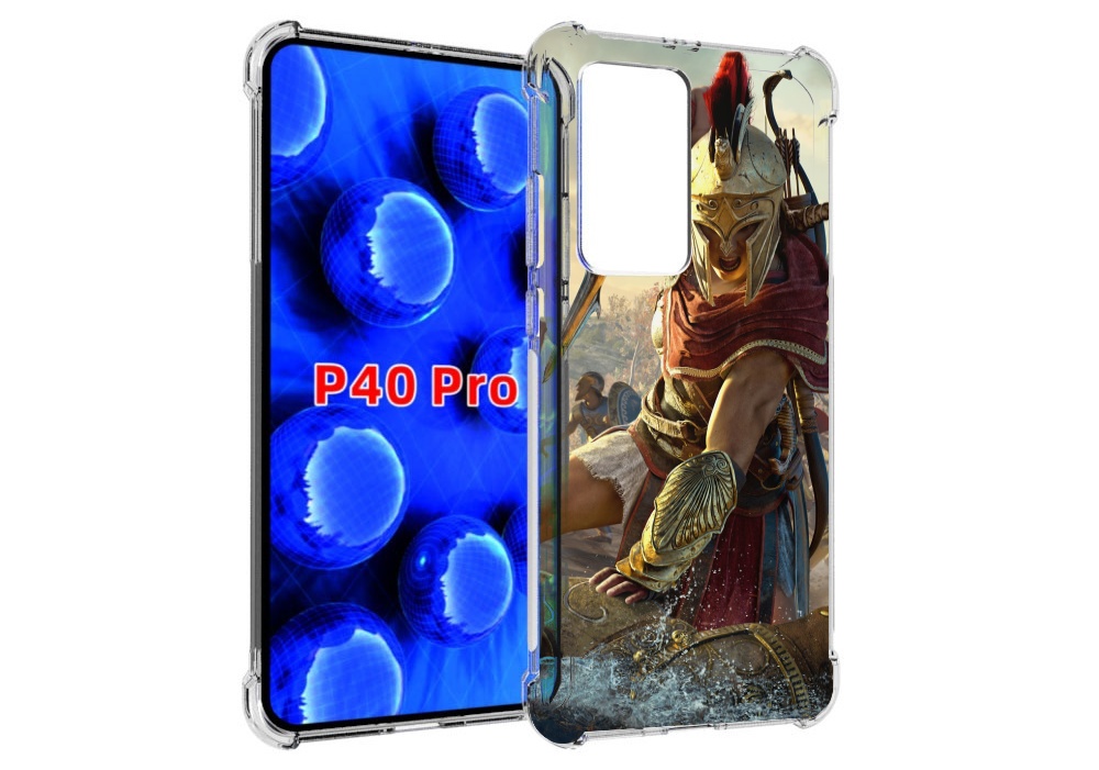 

Чехол MyPads Assassin's Creed Odyssey Kassandra мужской для Huawei P40 Pro противоударный, Прозрачный, Tocco