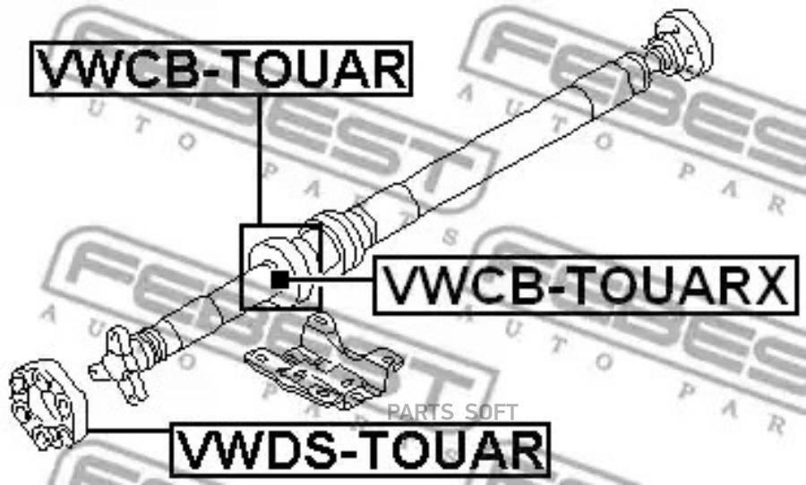 

Подшипник Подвесной Карданного Вала Febest арт. VWCB-TOUARX