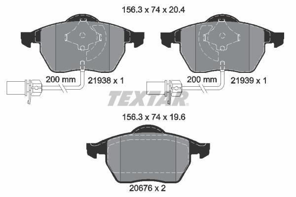 

Тормозные колодки Textar дисковые 2193801