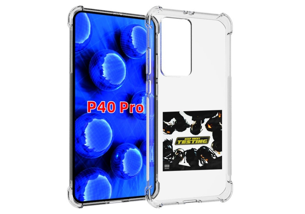 

Чехол Mypads Asap Rocky - Testing Для Huawei P40 Pro Противоударный, Прозрачный, Tocco