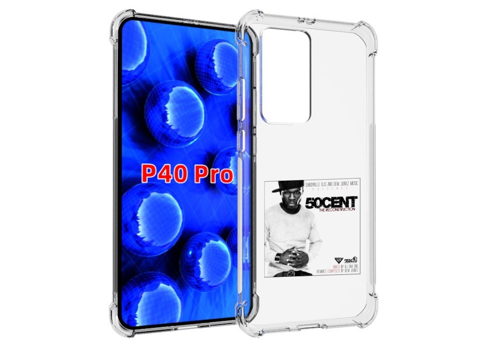 Чехол MyPads 50 Cent - The Reconstruction для Huawei P40 Pro противоударный