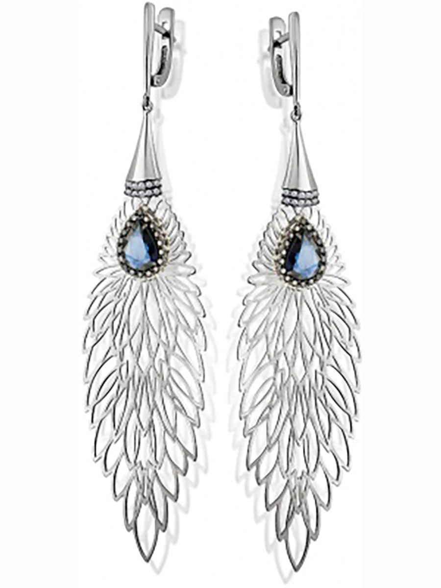 

Серьги из белого золота с сапфирами и бриллиантами Master Brilliant 2-000-008-56, 2-000-008-56