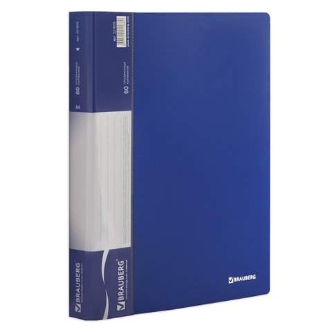 

Папка с 80 вкладышами Brauberg 221607, 3 штуки, Синий