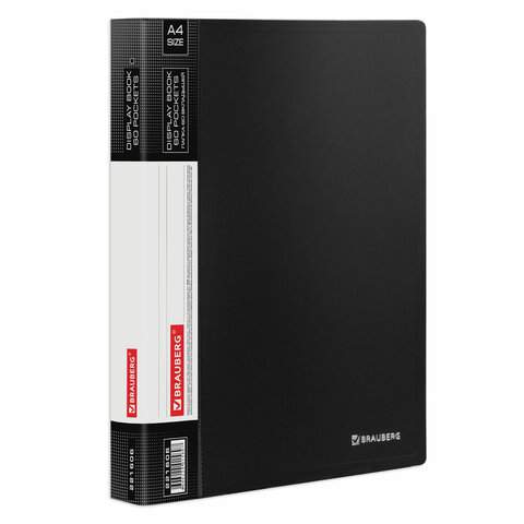 

Папка с 60 вкладышами Brauberg 221606, 5 штук, Черный