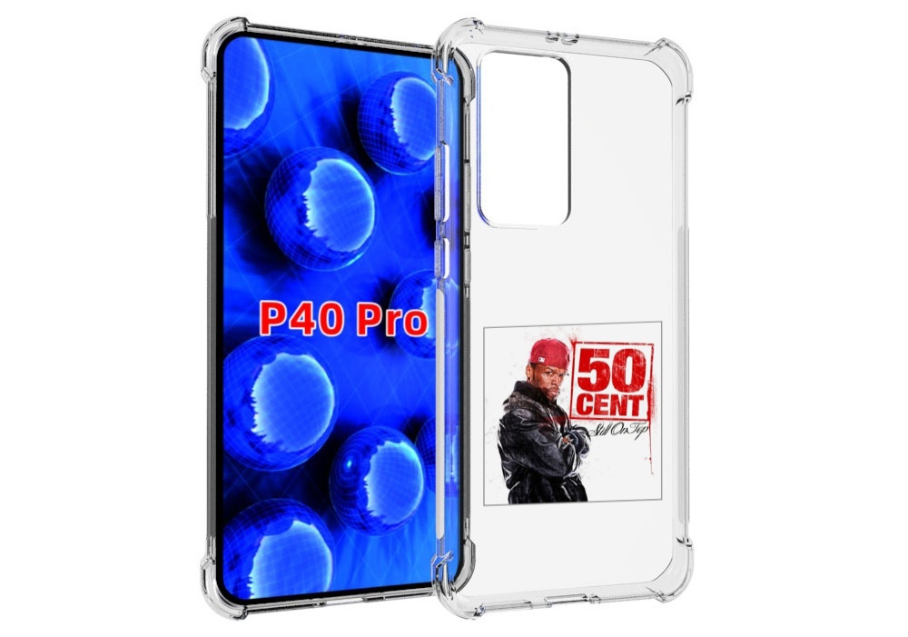 

Чехол MyPads 50 Cent - Still On Top для Huawei P40 Pro противоударный, Прозрачный, Tocco