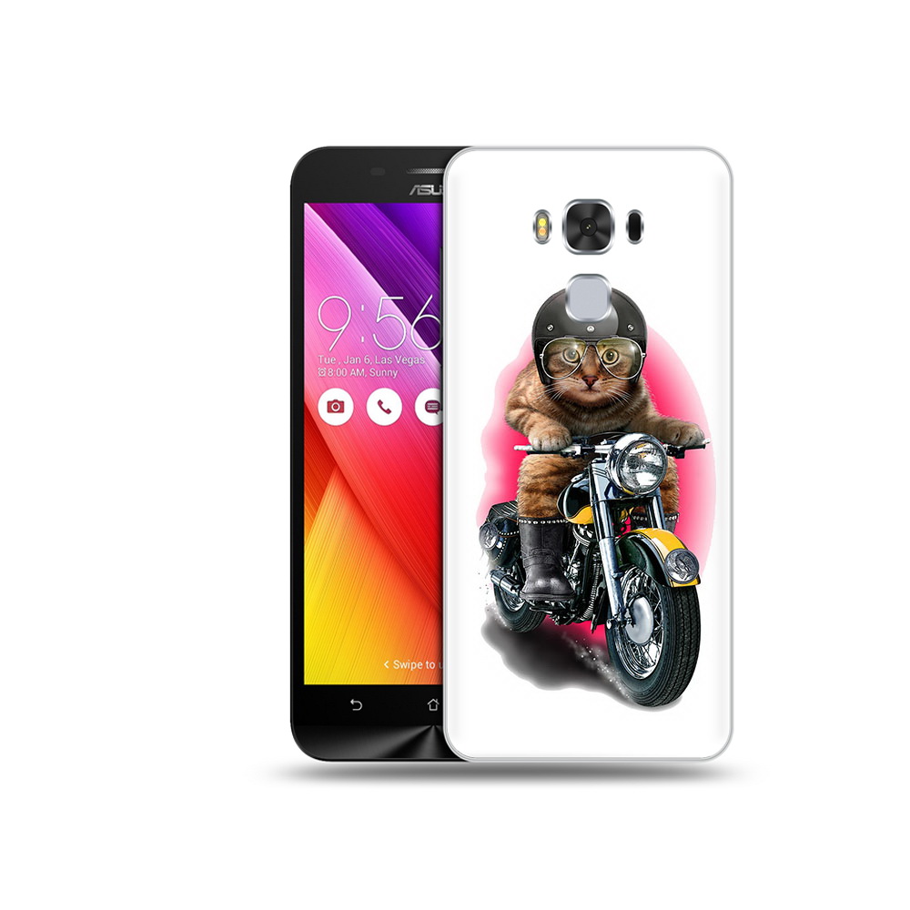 

Чехол MyPads Tocco для Asus ZenFone 3 мото-кот (PT49951.654.485), Прозрачный, Tocco
