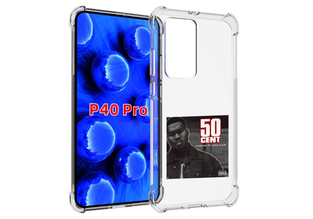 

Чехол MyPads 50 Cent - Power Of The Dollar для Huawei P40 Pro противоударный, Прозрачный, Tocco