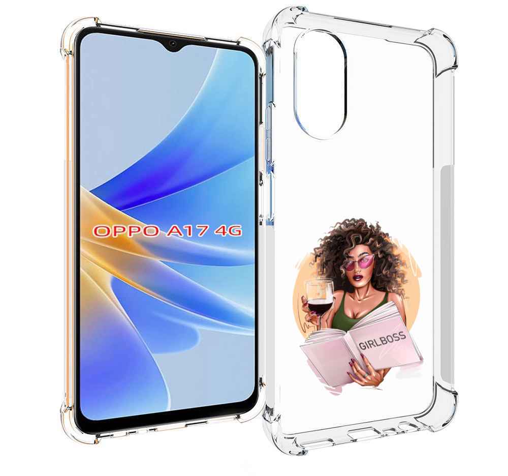 

Чехол MyPads Girlboss with wine_ Etsy женский для Oppo 9S; Y5P, Прозрачный, Tocco