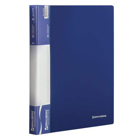 

Папка с 30 вкладышами Brauberg 221599, 5 штук, Синий