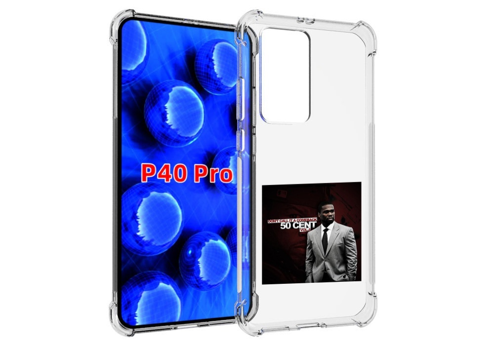 Чехол MyPads 50 Cent - Dont Call It A Comeback Vol для Huawei P40 Pro противоударный