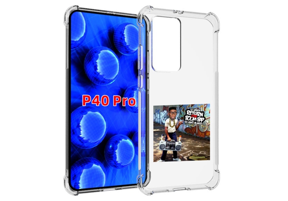 

Чехол MyPads 50 Cent & DJ Lennox - Return Of The Boom Bap для Huawei P40 Pro противоуда, Прозрачный, Tocco