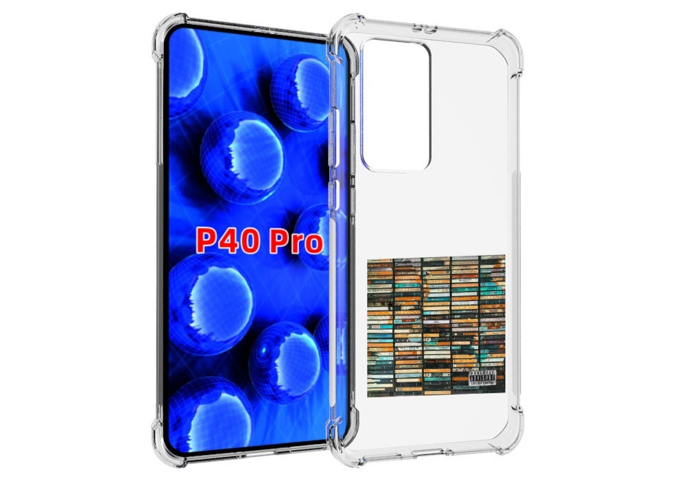 

Чехол MyPads 2004 Скриптонит для Huawei P40 Pro противоударный, Прозрачный, Tocco