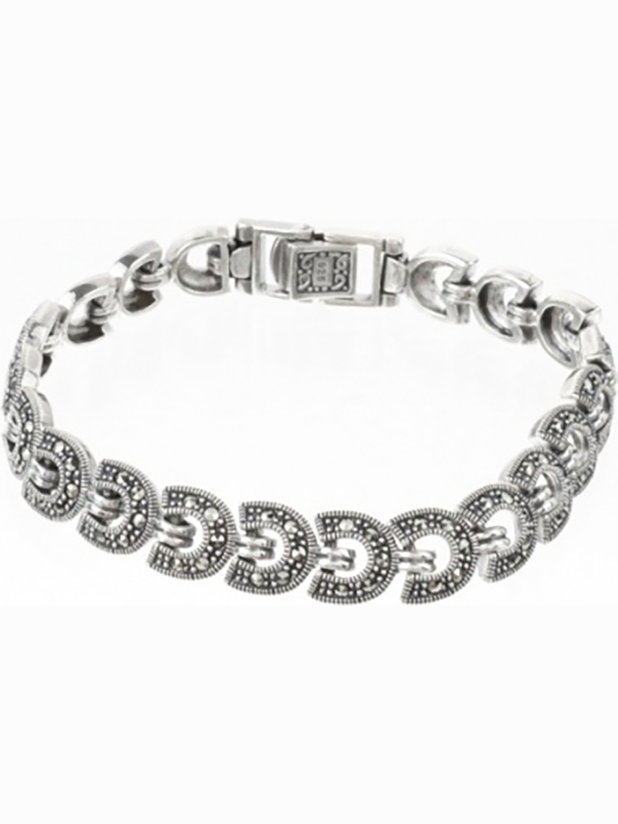 

Браслет с марказитами из серебра 19 см Марказит BR275-363, BR275-363