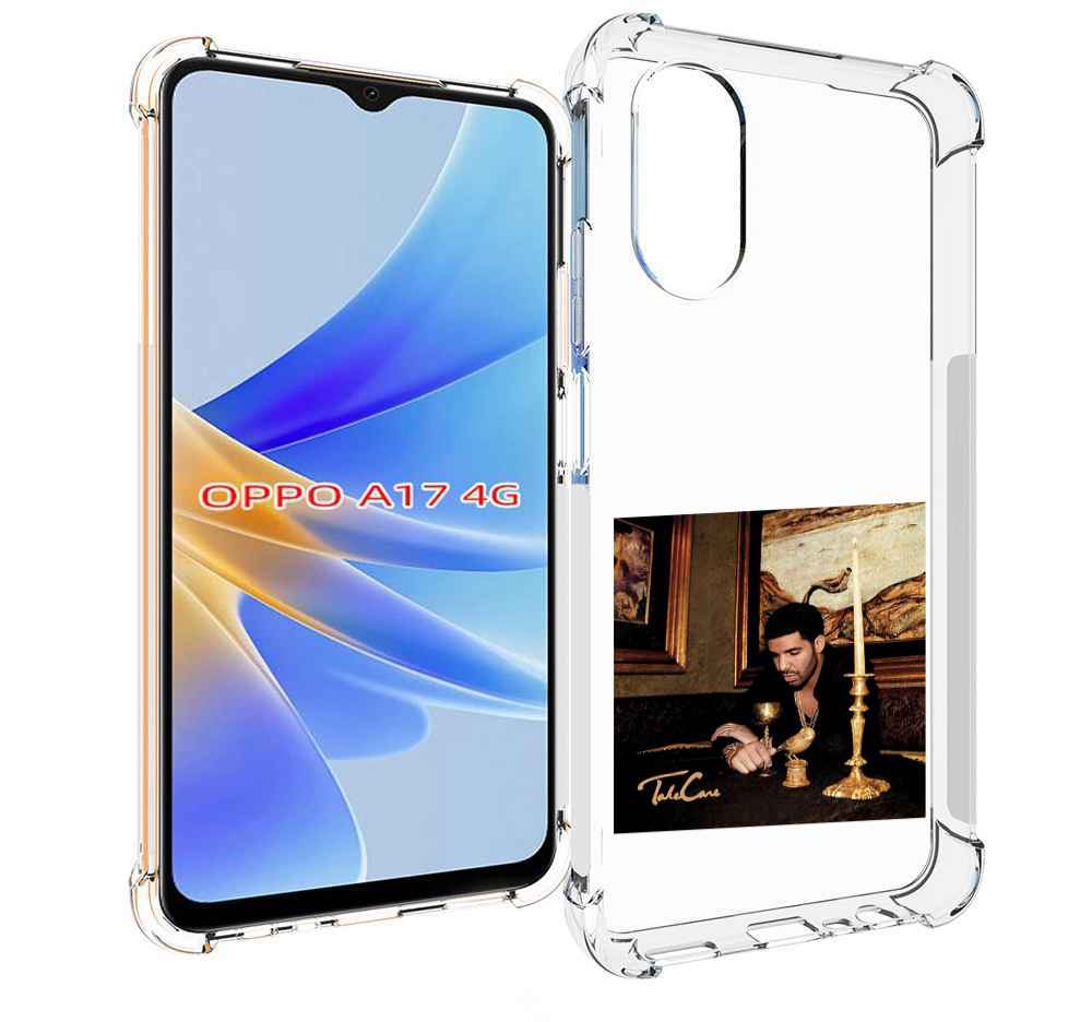 

Чехол MyPads Drake - Take Care для OPPO A17, Прозрачный, Tocco