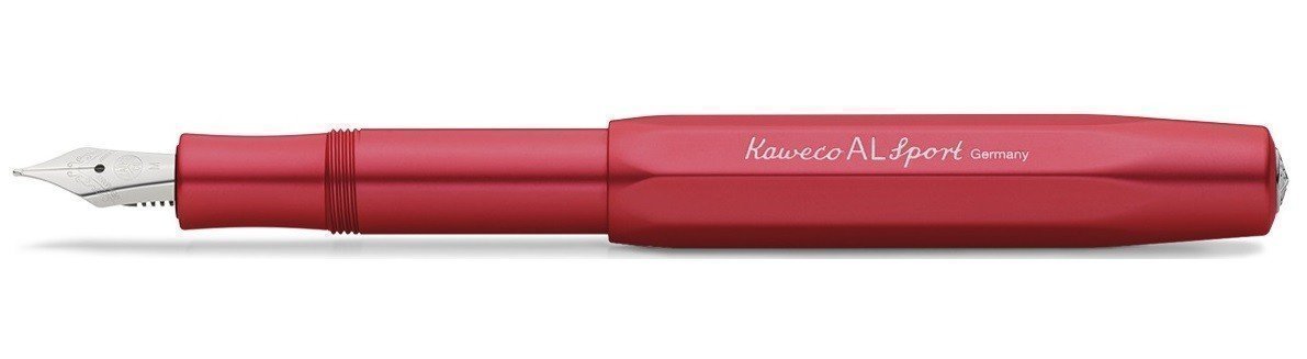 

Ручка перьевая Kaweco AL Sport F корпус красный алюминиевый