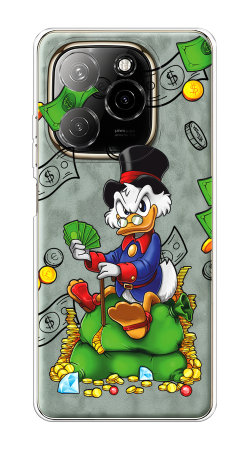 

Чехол на Tecno Spark 20 Pro 5G "Scrooge Richness", Черный;синий;зеленый, 305750-1