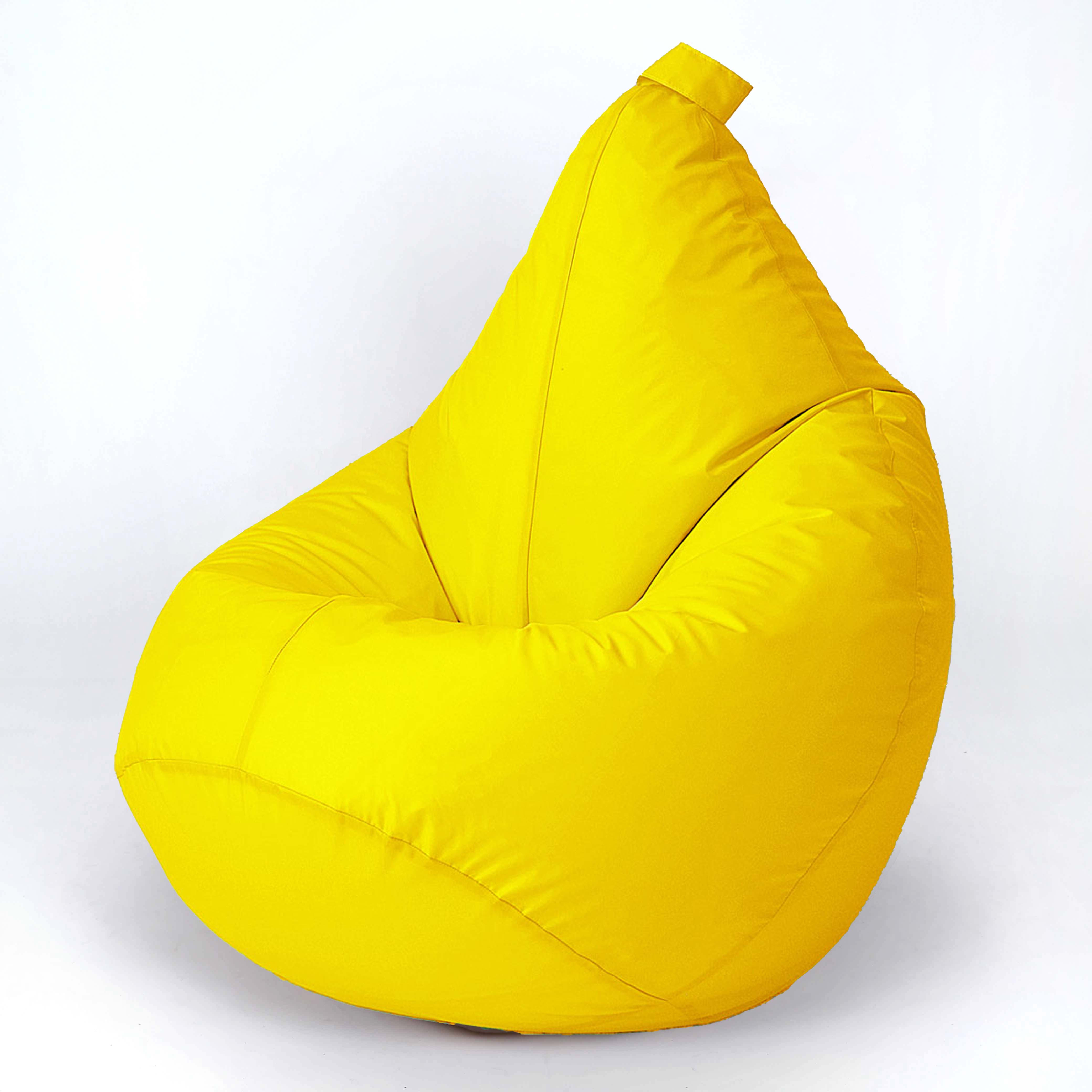 Кресло-груша NoBrand XXL ткань оксфорд, желтый